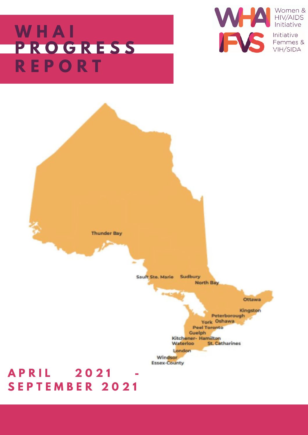 WHAI H1 Progress Report April - Sept 2021 (Final)