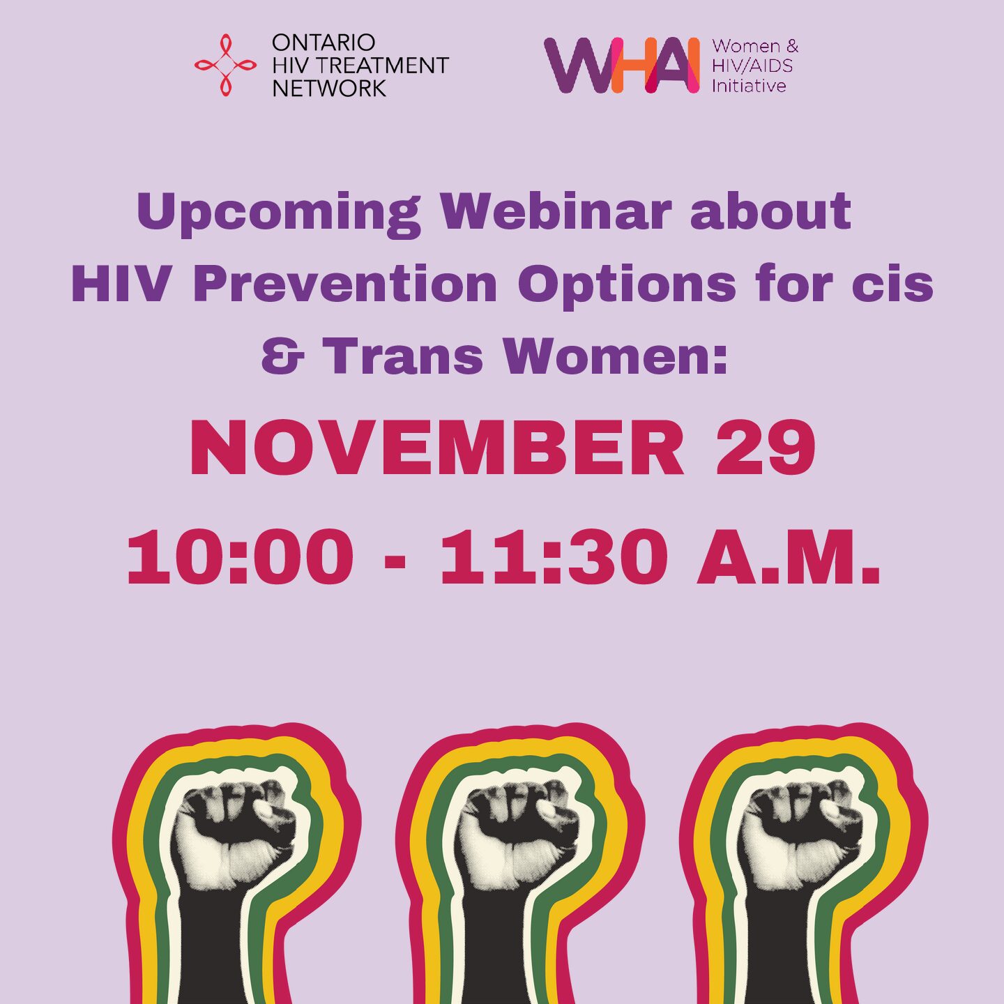 Ohtn And Whai Virtual Event Hiv Prevention For Women When Is Prep The