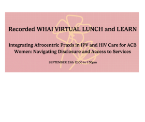 Lunch and Learn - Sept 25 2024