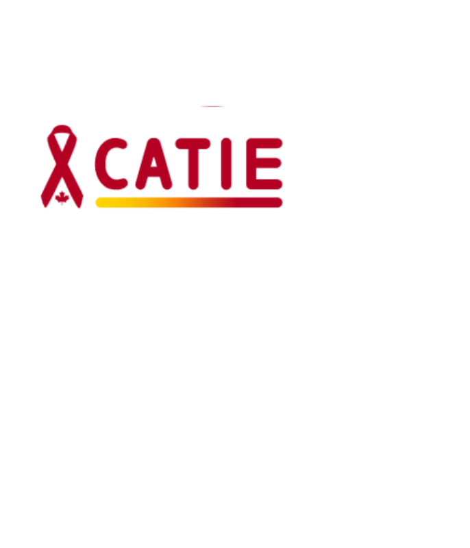 CATIE logo with a red ribbon featuring a maple leaf on the left side.